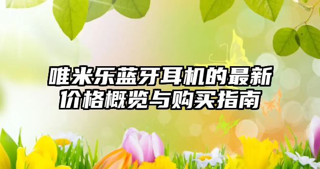 唯米樂藍牙耳機的最新價格概覽與購買指南
