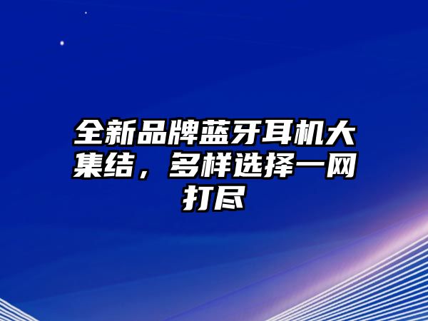 全新品牌藍牙耳機大集結(jié)，多樣選擇一網(wǎng)打盡